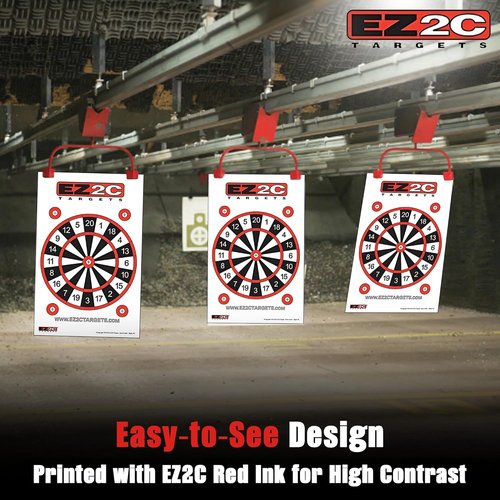 Dartboard Shooting Targets - EZ2C Games Sink The Boats & Tic-Tac-Toe - 11"x17" USA Made Fun Gun Range Paper Targets