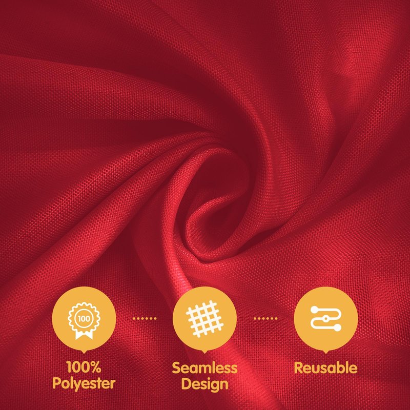 BRILLMAX 10 Pack Burgundy Tablecloths 60 x 102 Inch for 6ft Rectangle Tables - 150 GSM Polyester Fabric, 15" Standard Drop, Water, Stain & Wrinkle Resistant Cloth Cover for Wedding Dining Buffet