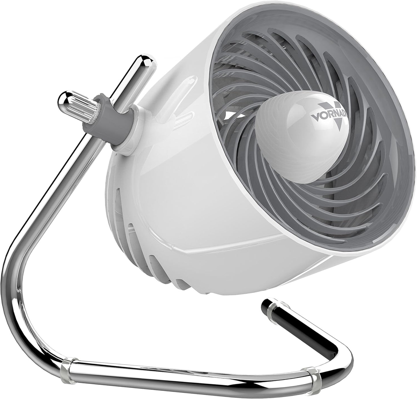 Vornado Pivot Personal Air Circulator - Portable Desk Fan with Powerful Airflow | Ice White