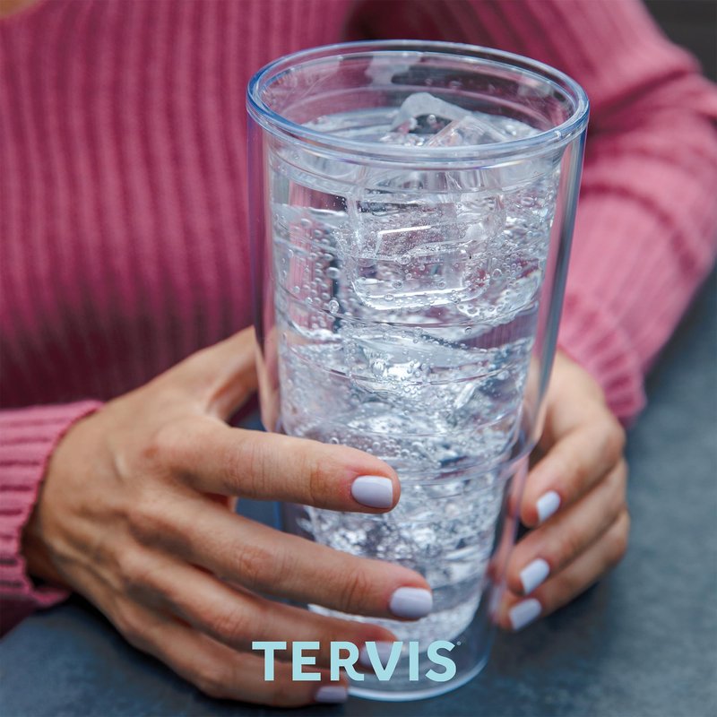 Tervis Margaritaville - It's 5 O'Clock Somewhere - Red Parrot Made in USA Double Walled Insulated Tumbler Travel Cup Keeps Drinks Cold & Hot, 24oz 2pk, Classic