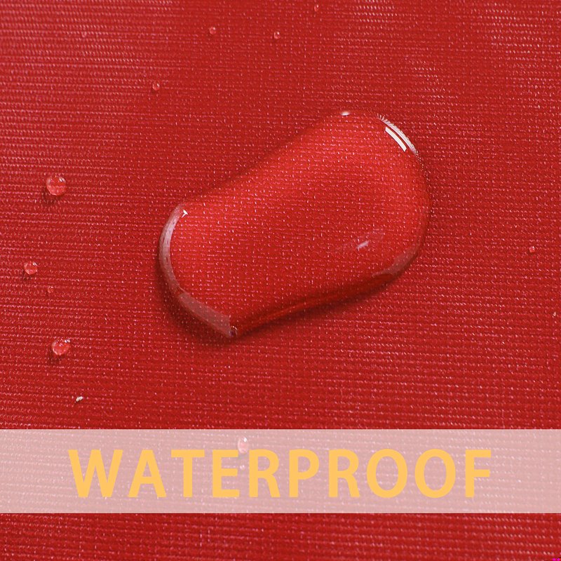 sancua 100% Waterproof Rectangle PVC Tablecloth - 60 x 60 Inch - Oil Proof Spill Proof Vinyl Table Cloth, Wipe Clean Table Cover for Dining Tables, Buffet Parties and Camping, Red