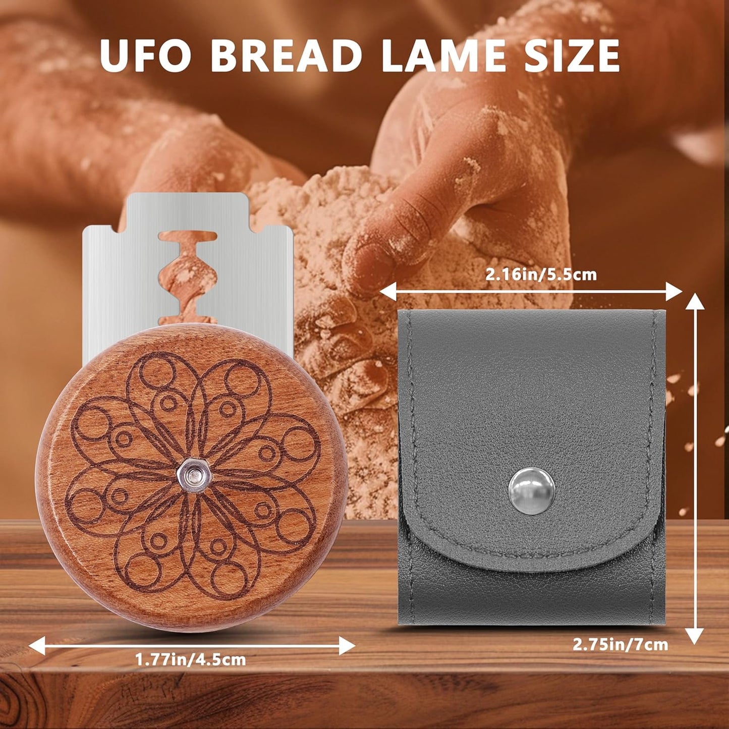 UFO Bread Lame Cutter - Sourdough Scoring Tool with 5 Blades & Storage Cover | Perfect for Artisan Bread