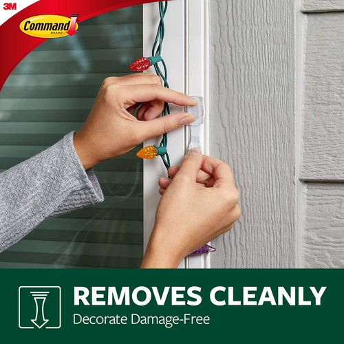 Command Outdoor Small Refill Replacement Strips, 16 Strips, Re-Hang Outdoor Window Hooks
