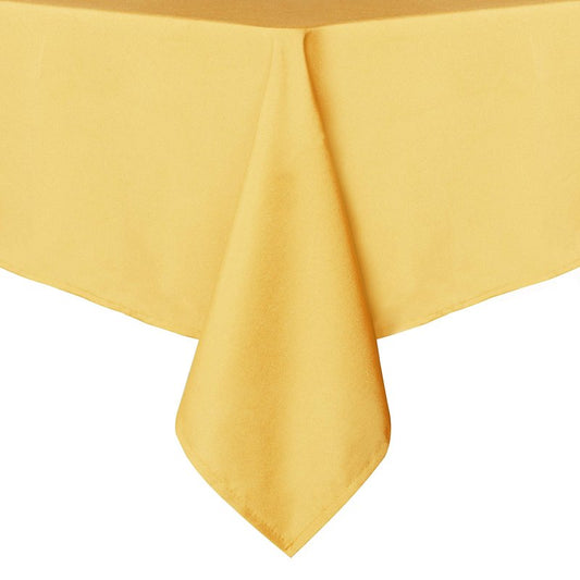 sancua Rectangle Tablecloth - 54 x 120 Inch - Stain and Wrinkle Resistant Washable Polyester Table Cloth, Decorative Fabric Table Cover for Dining Tables, Buffet Parties and Camping, Yellow