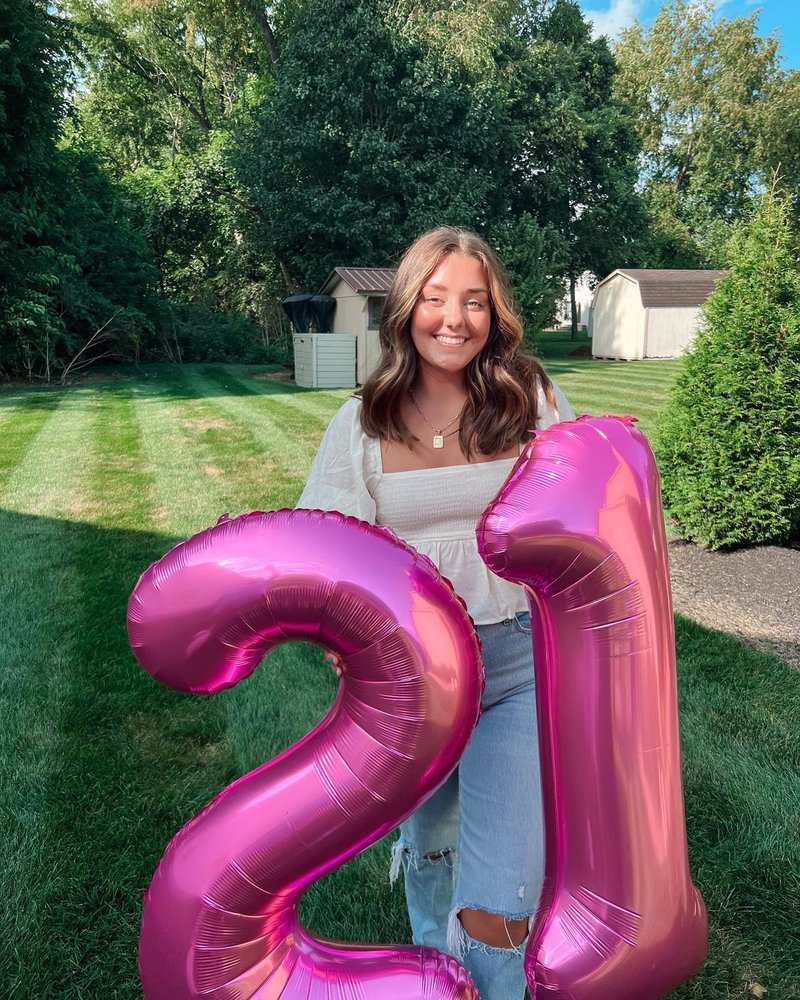 Pink Number 21 Balloons 40 inch, 21 Number Balloons, 21st Birthday Decorations, 21 Year Old Women Pink Party Supplies