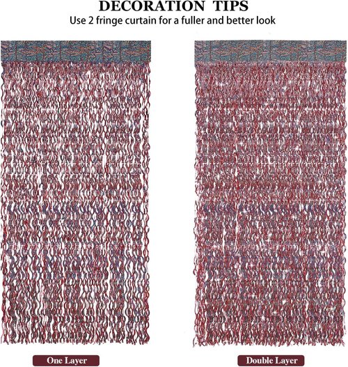CYLMFC Tinsel Curtain | 3 Pack 3.3 ft x 6.6 ft Rose Gold Backdrop for Wedding & Party Decor