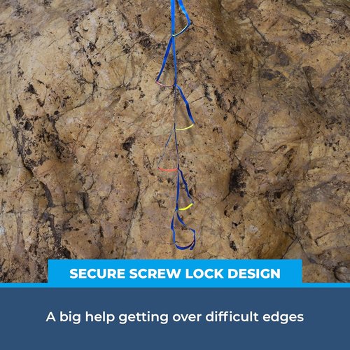 4-Step Nylon Climbing Etrier Ladder – Lightweight Aider for Tree Work, Rescue & Rock Climbing