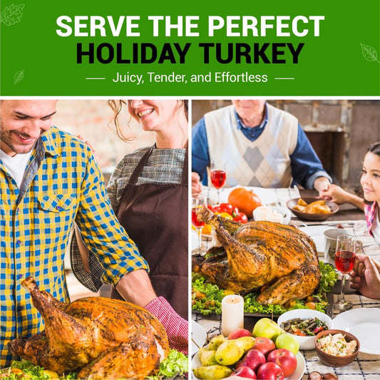 Buddy Bags Co Oven Bags for Roasting | Turkey Size (19" x 24.5") | 10-Pack Heavy-Duty, Oven-Safe Turkey Bags | BPA-Free, Heat-Resistant, Made in USA