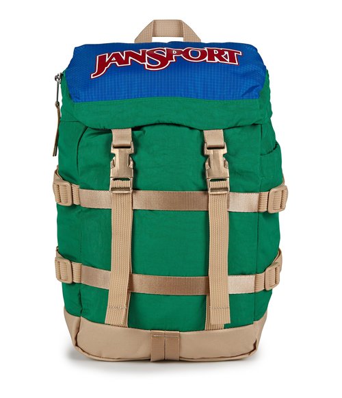 JanSport Mini Skip Pack – Compact Backpack with Main Compartment, Side Water Bottle Pocket, and Zippered Accessory Pocket, Jelly Kelly