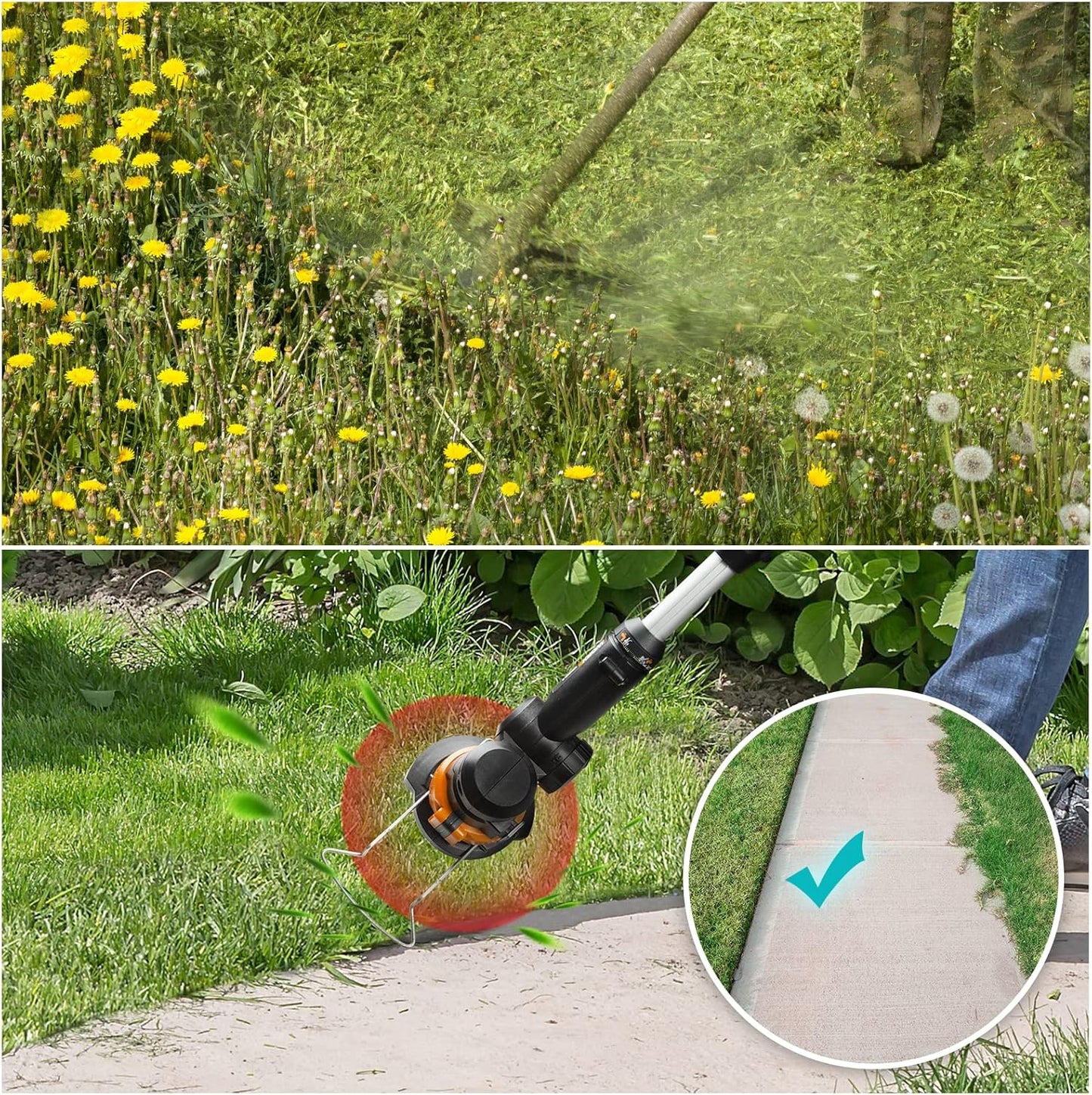 Worx 15-Pack Trimmer Spool Line - Replacement Weed Wacker String | 0.065'' Refills for String Trimmers
