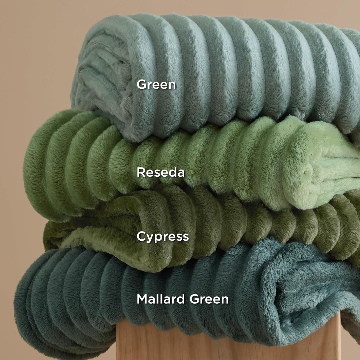 Bedsure GentleSoft Fleece Blanket - Cozy Sage Green Throw for Couch, 50x70 Inches