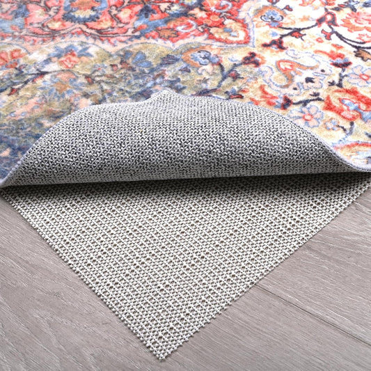 Skiennix Non-Slip Rug Pad Gripper - 3x5 Anti-Skid Mat for Hardwood Floors | Beige Color