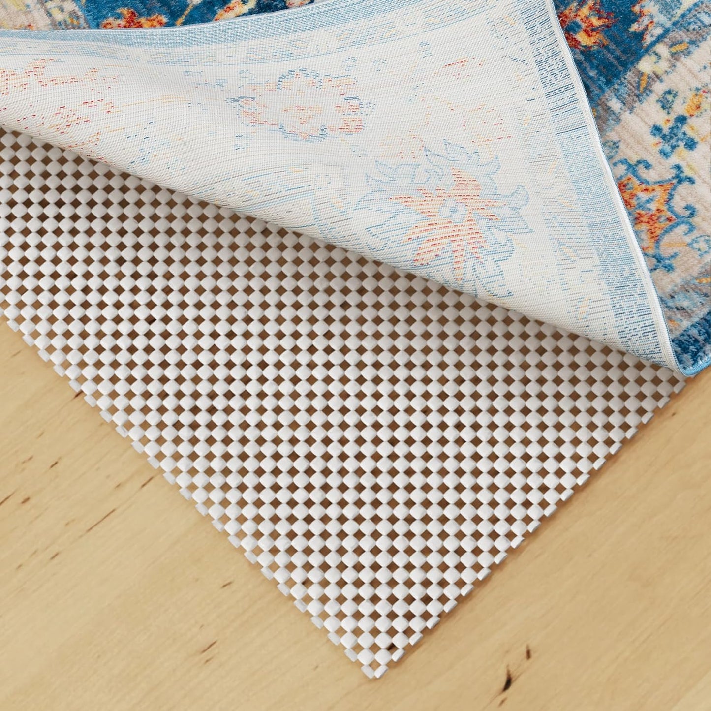 Skiennix Non-Slip Rug Pad Gripper - Extra Thick 2x3 Feet Mat for Hardwood Floors | Anti-Skid Safety