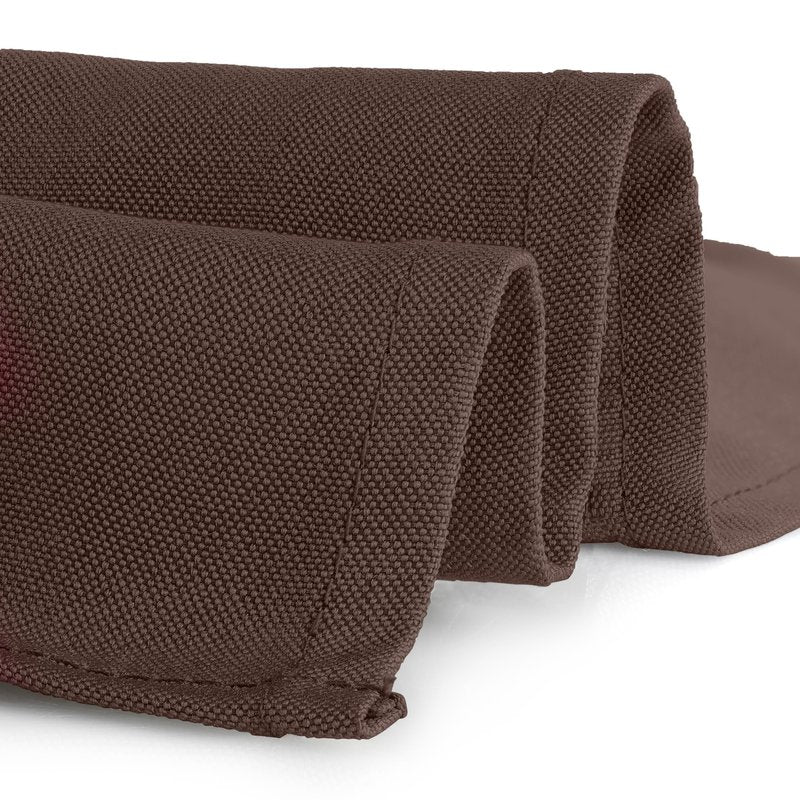 Gee Di Moda Rectangle Tablecloth - 90 x 132 Inch Chocolate Table Cloth for 6 Foot Tables with Floor-Length Drop - Heavy Duty Washable Fabric for Holiday Party, Dinner, Weddings & Baby Shower