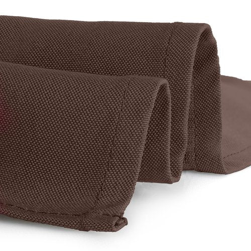 Gee Di Moda Square Tablecloth - 52 x 52 Inch Chocolate Table Cloth for Small Square or Round Tables - Heavy Duty Washable Fabric - for Buffet Table, Holiday Party, Dinner, Wedding & Baby Shower