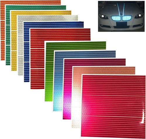 High-Intensity Reflective Straight Strips - 12" Custom TAYLOR33 Strips in Red & More Colors