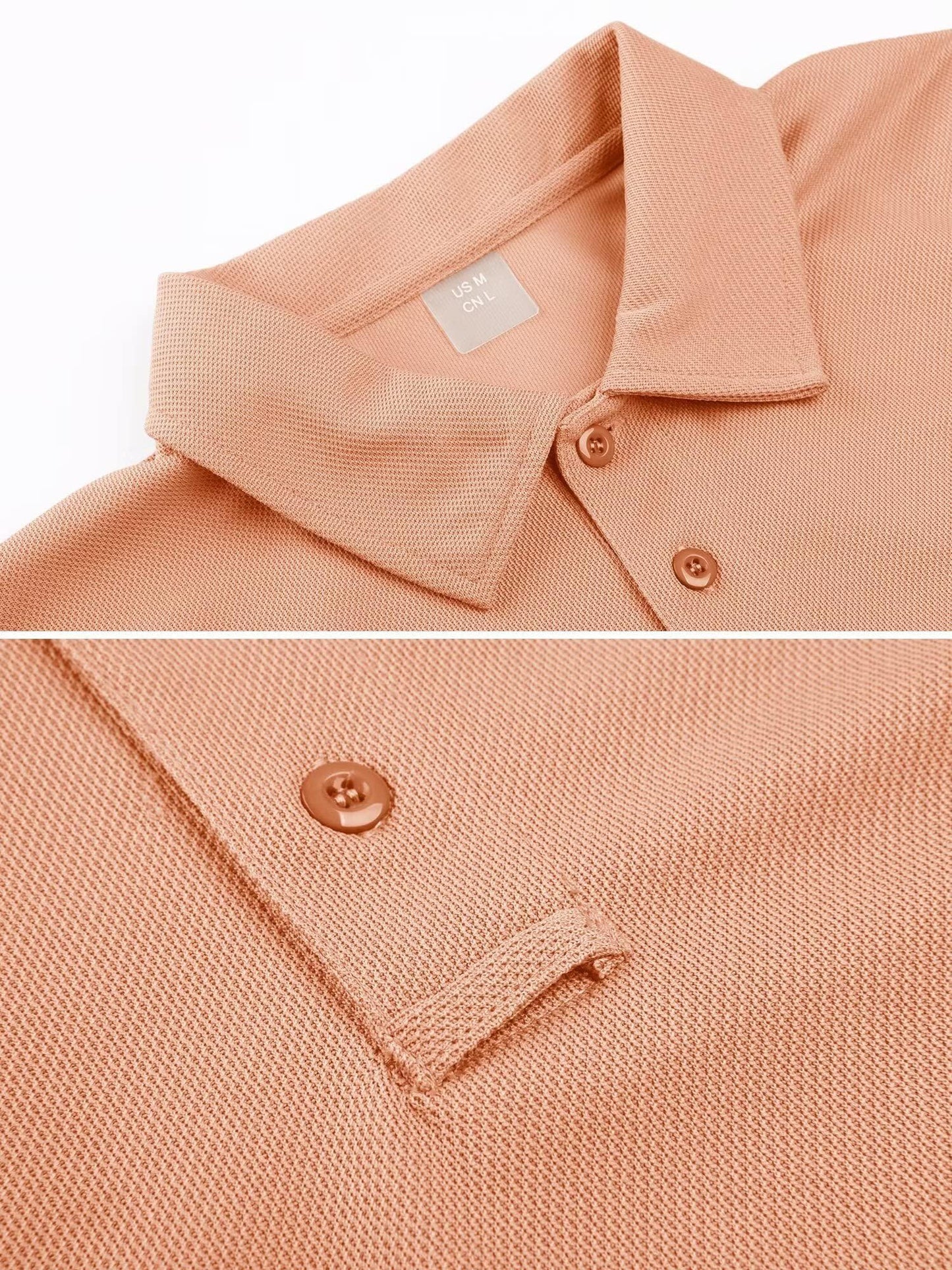 MAGCOMSEN Golf Polos for Men Dry Fit Short Sleeve Polo Shirts Breathable Athletic Polo Shirts Rugby Shirt Apricot XXL