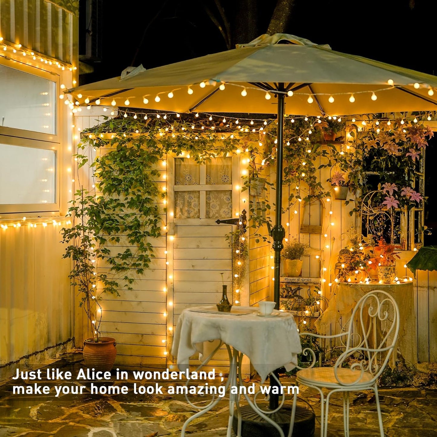 Skiennix 100ft Globe String Lights - 200 LED Waterproof Fairy Lights with Remote | Warm White Decor for Indoor & Outdoor Use