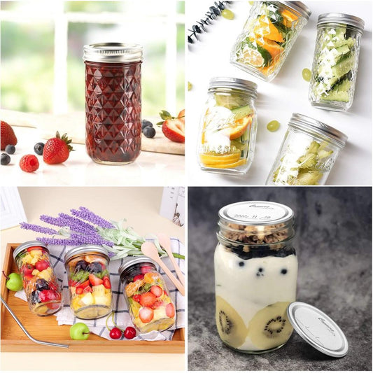 128-Count, Regular Mouth Canning Lids for Ball, Kerr Jars - Split-Type Metal Mason Jar Lids for Canning - Food Grade Material, 100% Fit & Airtight for Regular Mouth Jars