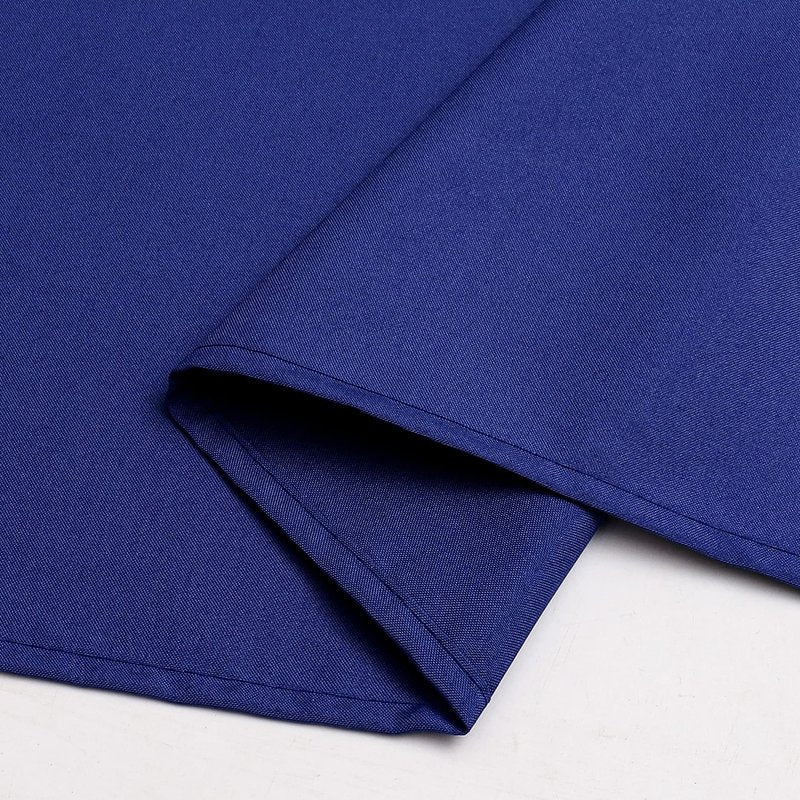 Wewoch Royal Blue Rectangle Tablecloth Water Resistant Washable Polyester Table Cloth for Dining,Kitchen, Parties Weddings and Outdoor Use 52 Inch by 70 Inch