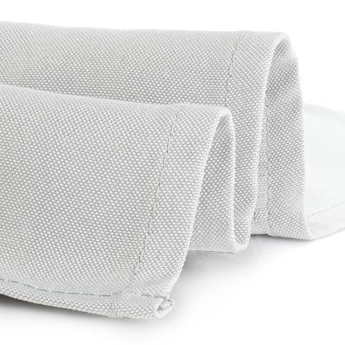 Gee Di Moda Rectangle Tablecloth - 90 x 132 Inch White Table Cloth for 6 Foot Tables with Floor-Length Drop - Heavy Duty Washable Fabric for Holiday Party, Dinner, Weddings & Baby Shower