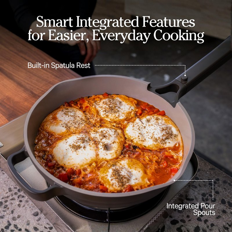Our Place Always Pan 2.0 | 10.5" Ceramic Pan with Modular Lid, Steamer Basket & Spatula | Patented 10-in-1 Nonstick, Non-Toxic Cookware Made Without PFAS | Induction & Oven-Safe up to 450°F | Char