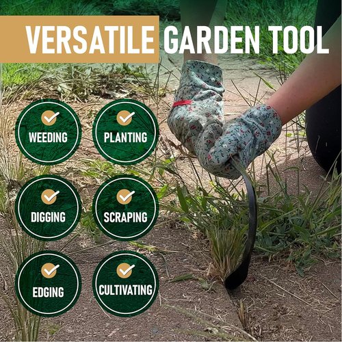 Grampa's Garden Hook - Versatile Weed Puller & Hand Cultivator Tool - Lightweight & Durable Design