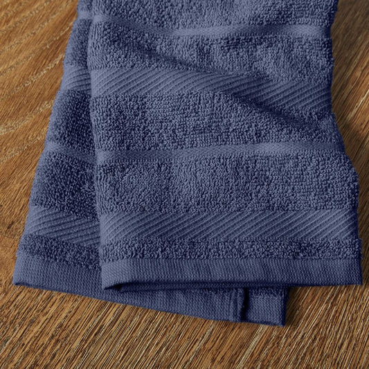 KitchenAid Albany Kitchen Towel 4-Pack Set, Blue Willow/White, 16"x26"