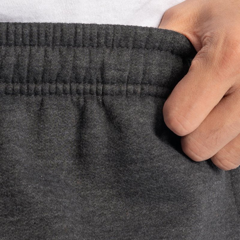 Fruit Of The Loom Mens Eversoft Fleece Elastic Bottom With Pockets, Relaxed Fit, Moisture Wicking, Breathable Sweatpants, Black Heather, Large US