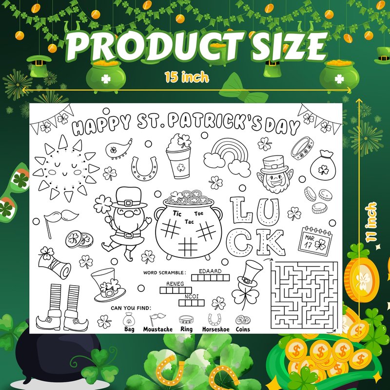 45pcs Fall Disposable Coloring Placemats Fall Crafts for Kids Coloring Poster Autumn Party Supplies Favors School Classroom Activities Paper Table Mats