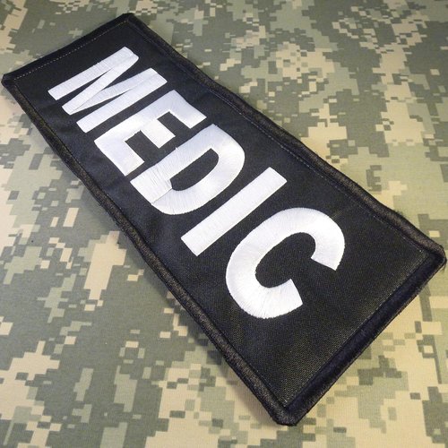 EMT Paramedic Tactical Vest - Big XL 10x4 Inch Nylon with Embroidered Patch