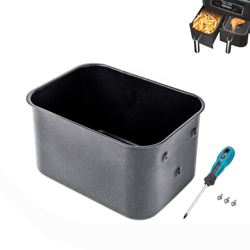 Air Fryer Replacement Basket Compatible for Ninja DZ201 DZ100,Air Fryer Basket,Nonstick