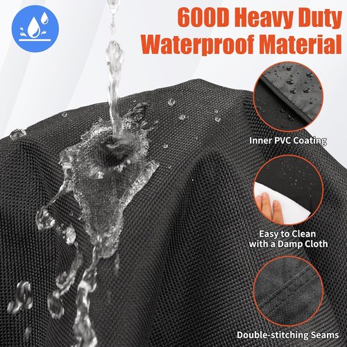 iCOVER BBQ Grill Cover - 70 Inch Heavy Duty Waterproof & UV-Resistant | Fits Weber, Char-Broil, Nexgrill