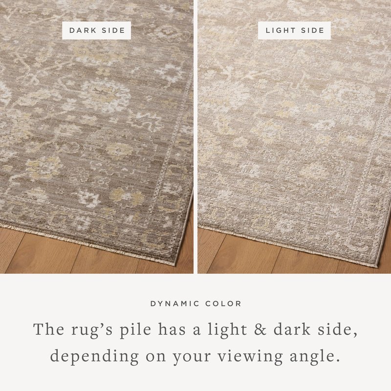 Loloi Magnolia Home by Joanna Gaines Pace Collection PAC-03 Taupe/Wheat 2'-3" x 3'-10" Accent Rug