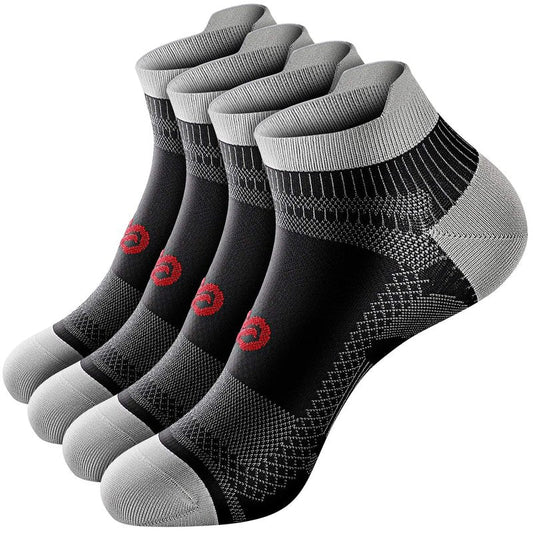 PAPLUS Compression Socks for Men & Women, Low Cut Ankle Running Socks with Arch Support, Plantar Fasciitis Relief for Walking, Cycling, Golf, Travel, Nurses