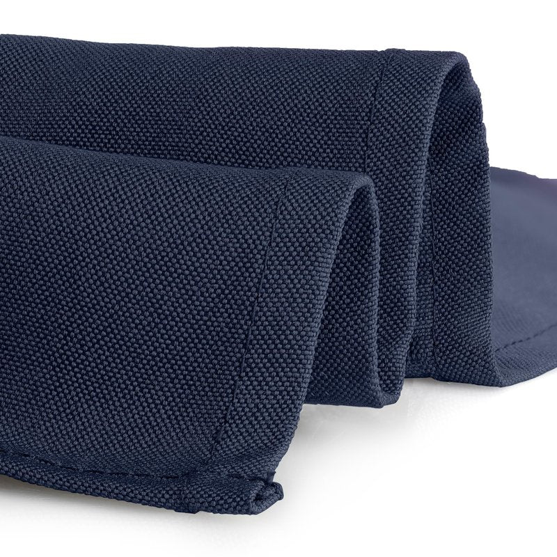 Gee Di Moda Rectangle Tablecloth - 90 x 132 Inch Navy Blue Table Cloth for 6 Foot Tables with Floor-Length Drop - Heavy Duty Washable Fabric for Holiday Party, Dinner, Weddings & Baby Shower