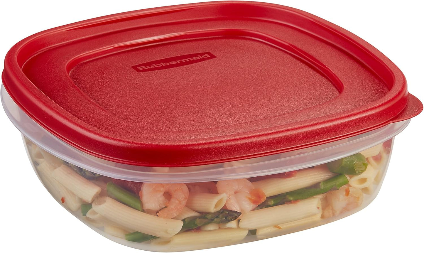 Rubbermaid Easy Find Lids - 9 Cup Food Storage Container in Racer Red | Airtight & Stackable