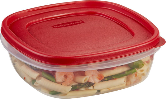 Rubbermaid Easy Find Lids - 9 Cup Food Storage Container in Racer Red | Airtight & Stackable