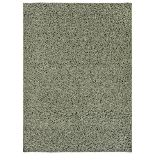 Garland Rug Ivy 6 Ft. X 9 Ft. Sage Green Floral Solid Color Area Rug - Durable, Stylish, and Soft Rug for Living Rooms, Hallways, Bedrooms, and High-Traffic Areas
