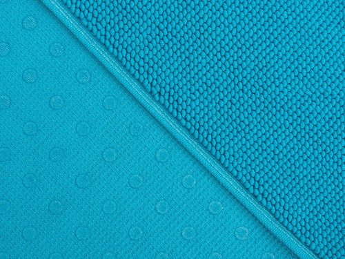 Cotton Paradise 100% Cotton Bath Mat - Soft, Absorbent, Quick-Dry | 20x34 Inch Aqua Blue Rug